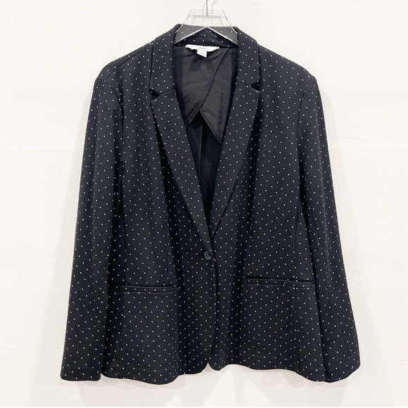 Old Navy Jackets & Blazers - Old Navy Classic Ponte Knit Polka Dot Blazer Size XL One-Button